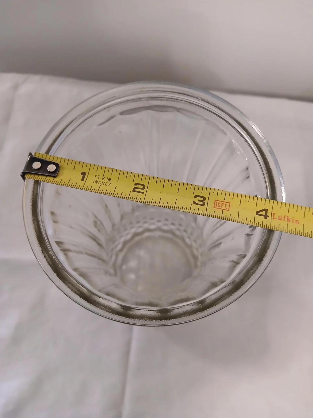Clear Glass Vase with Crystal Cut look. Pick up only. - photo 3