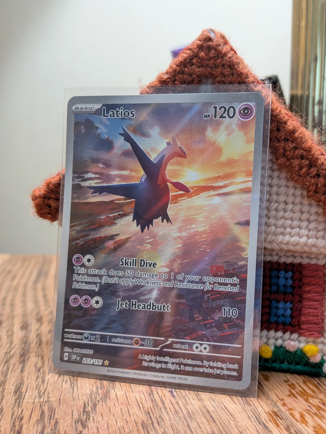 Pokemon Latios Illustration Rare Trading Card 203/191