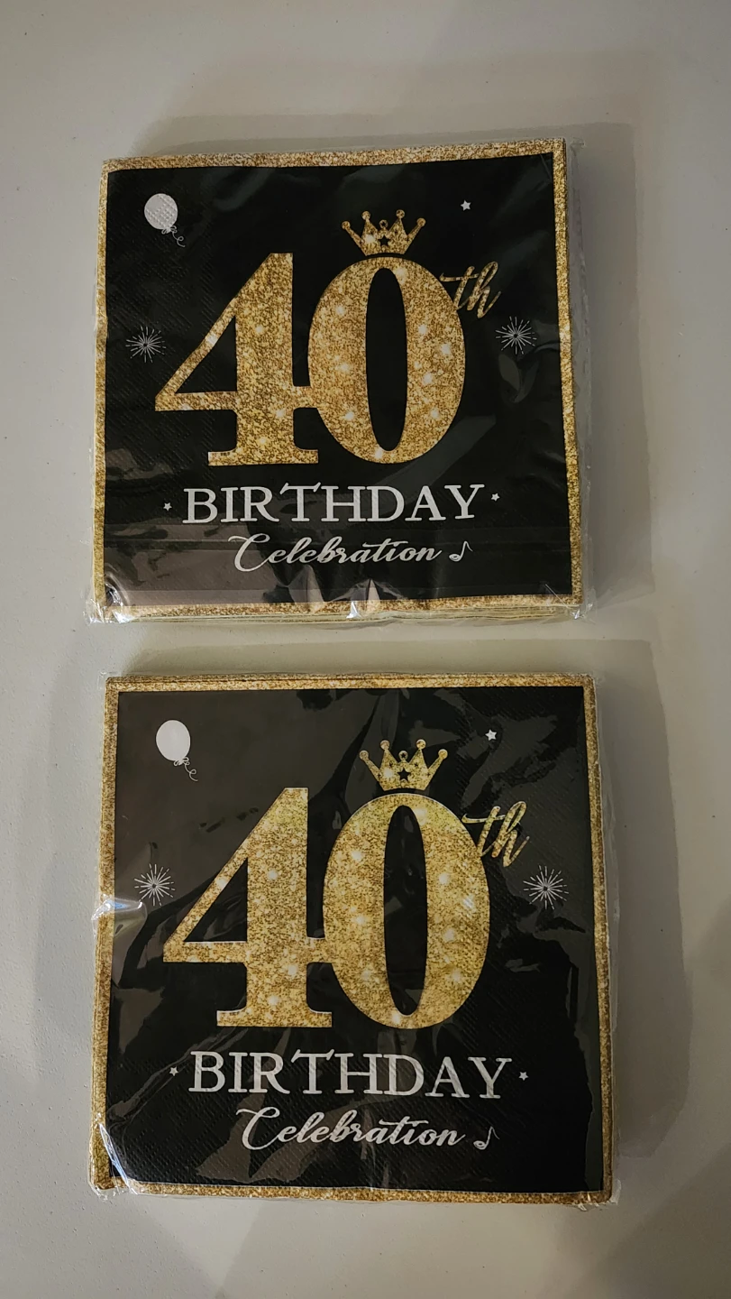 40th Birthday Celebration Napkins
