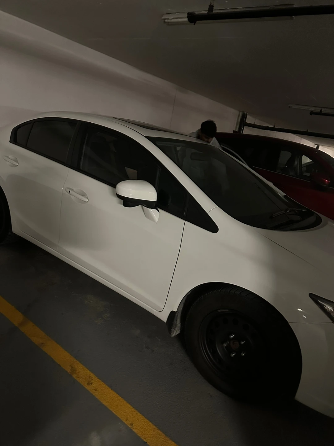 White Honda Civic Sedan