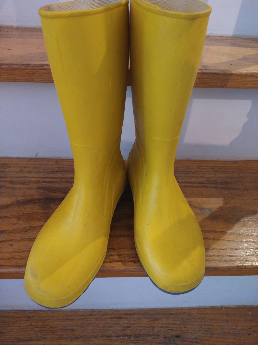 Yellow Rubber Boots (size 7) - photo 2
