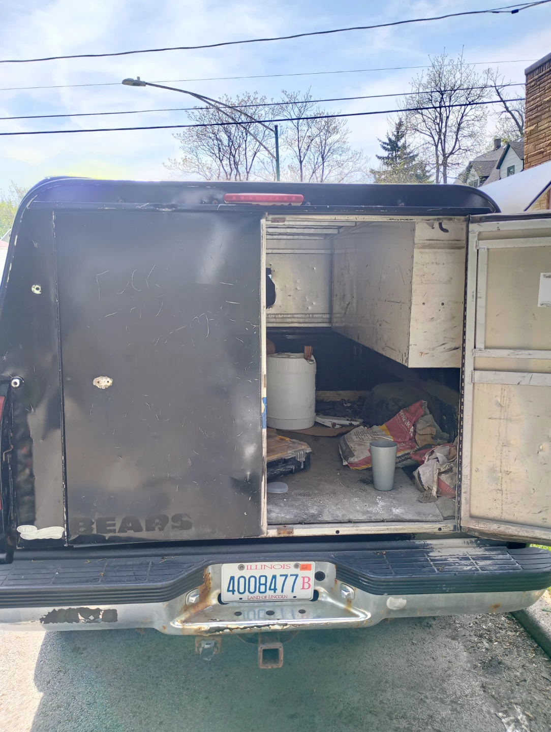 Black Chevrolet 4x4 Truck with Camper Shell - photo 5