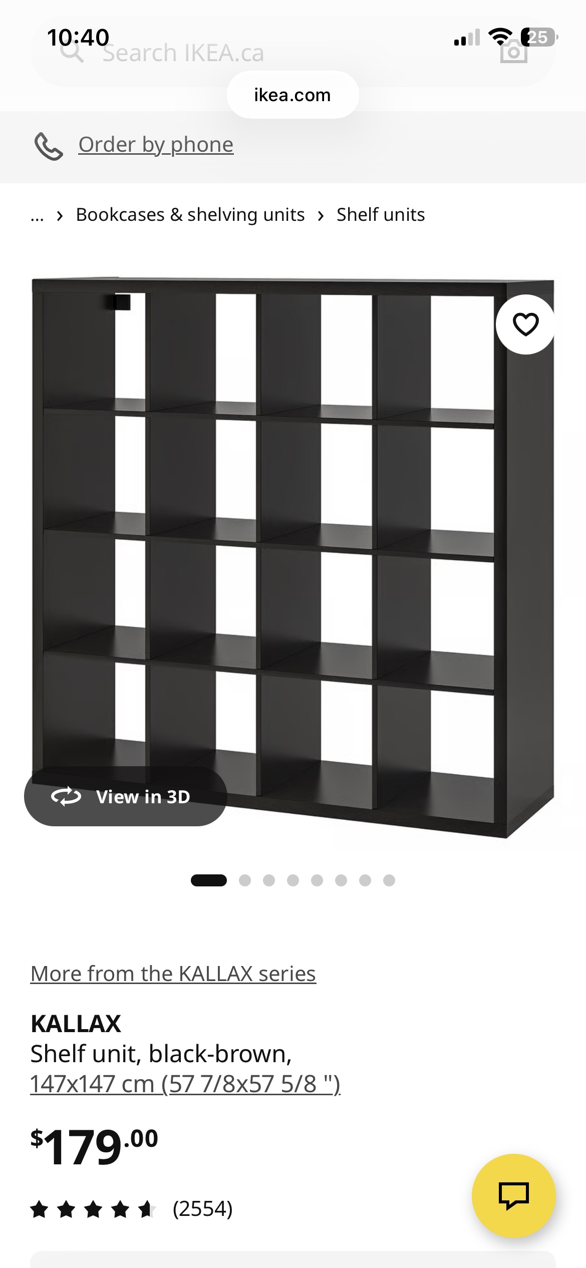 IKEA KALLAX Shelf Unit - Black-Brown - photo 2