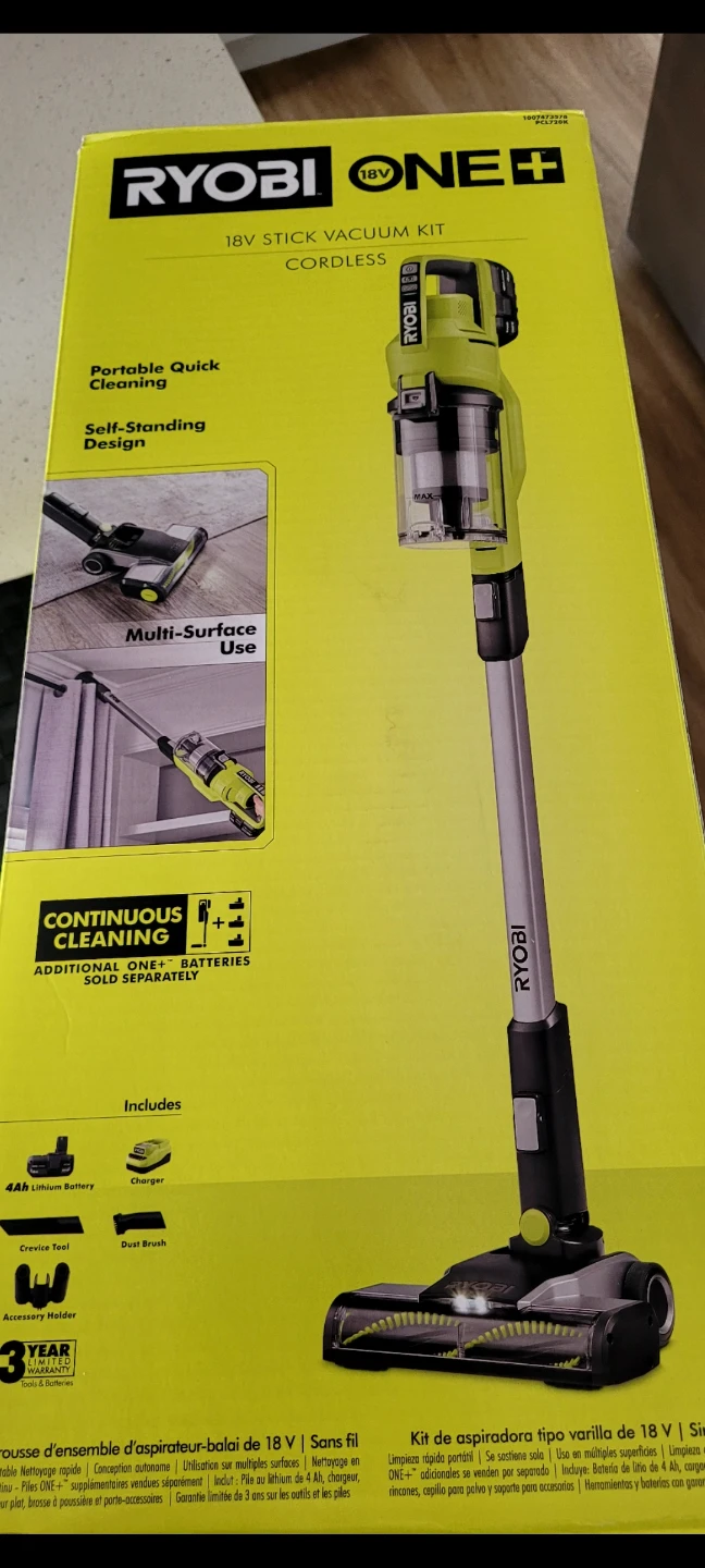 RYOBI ONE+ 18V Cordless Stick Vacuum Cleaner Kit - photo 2