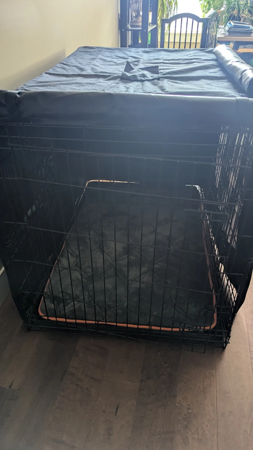 XL Wire Dog Crate with Cover and Bed - photo 2