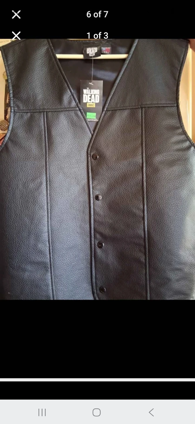 The Walking Dead AMC Angel Wings Leather Vest