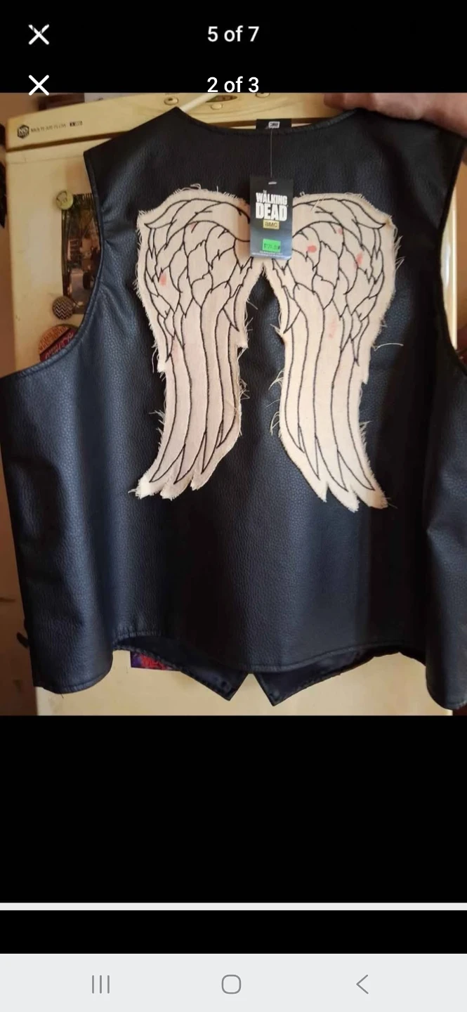 The Walking Dead AMC Angel Wings Leather Vest - photo 2