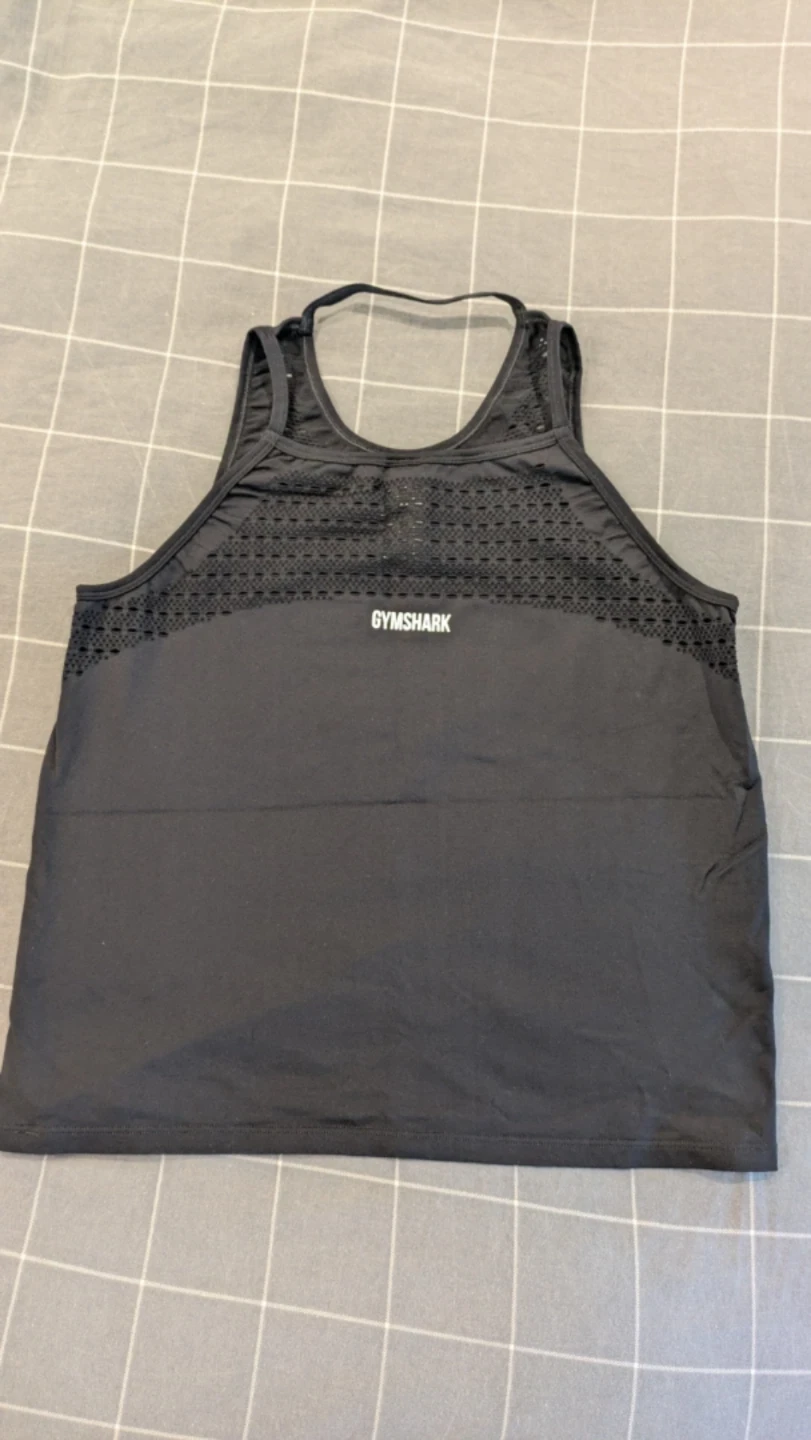 Gymshark Black Athletic Tank Top Size Medium