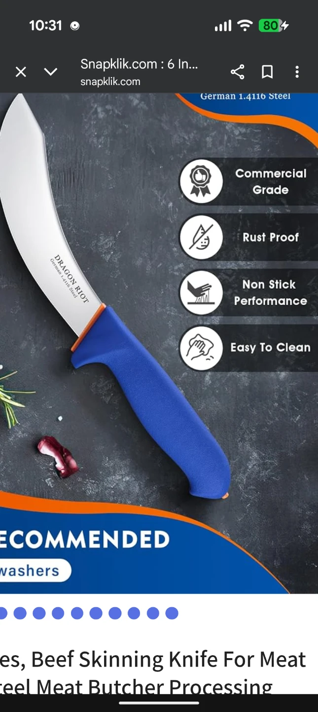 Dragon Riot Skinning Knife - photo 2