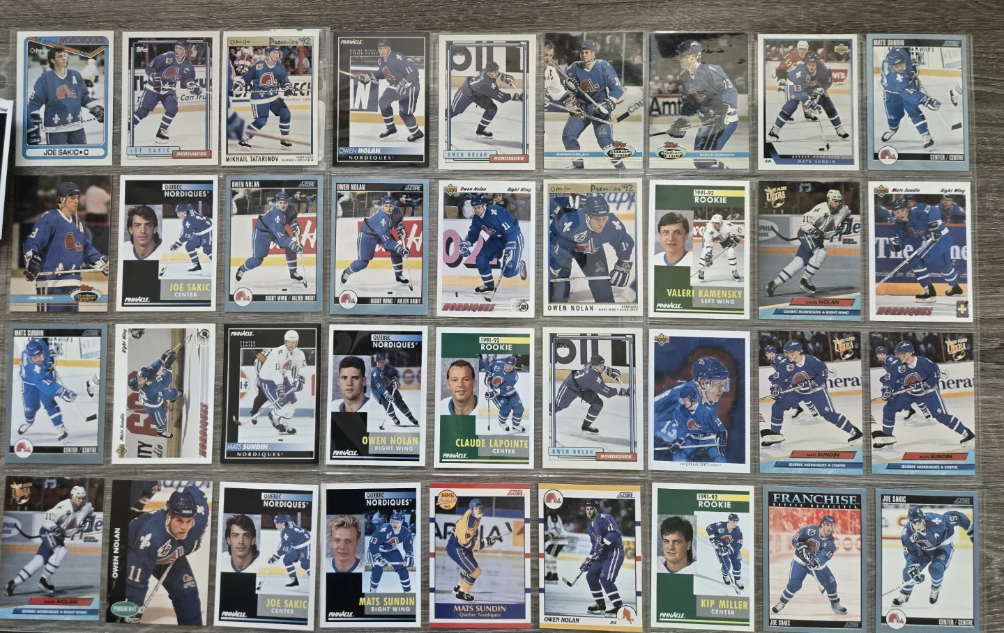 Sakic, Nolan, Sundin. Nordiques 150+ Card Lot, Rookies - photo 5