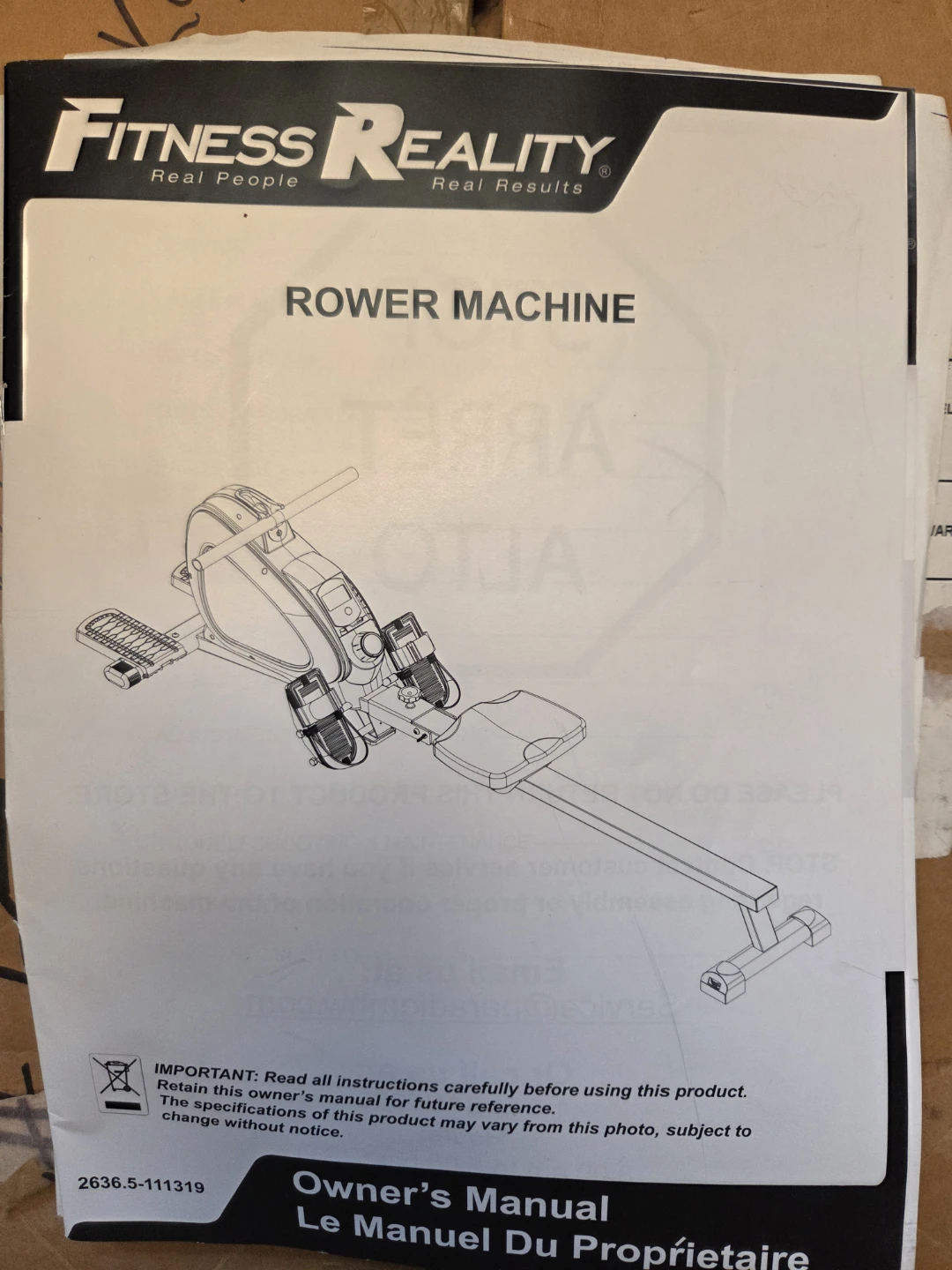 Fitness Reality Rowing Machine - photo 3