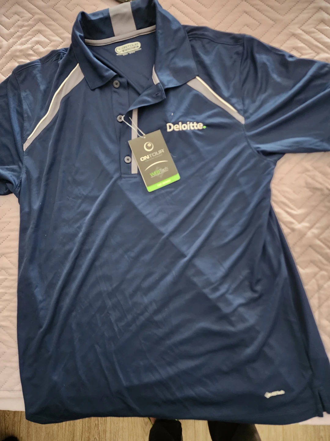 Deloitte ONTOUR WebTech Golf Polo Shirt