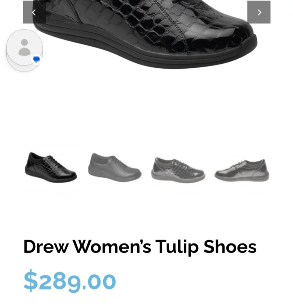 NEW Drew Women's Orthopedic Tulip Shoes Black Calf 9.5 W - photo 4
