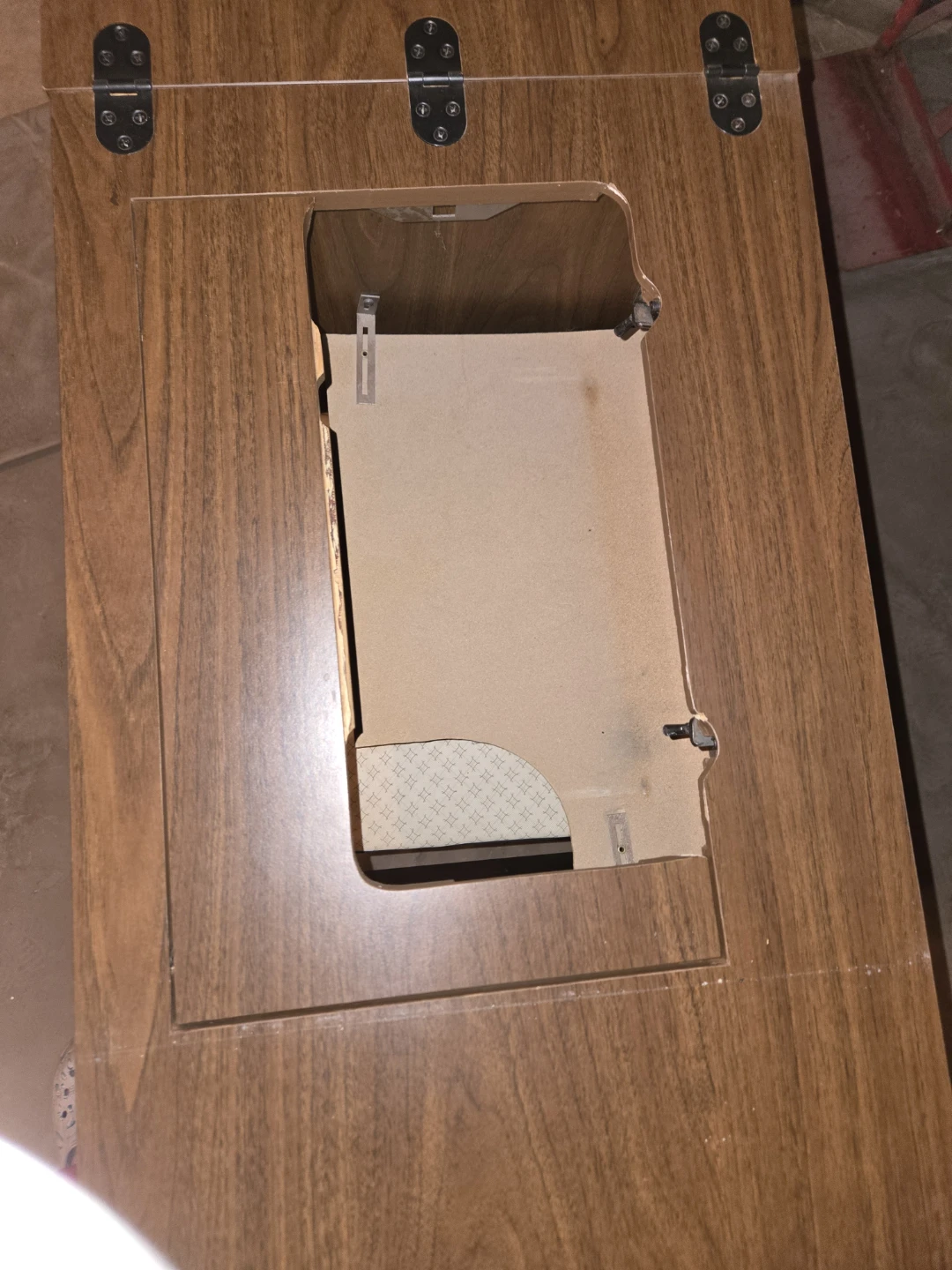 Vintage Sewing Machine Cabinet with Stool - photo 3