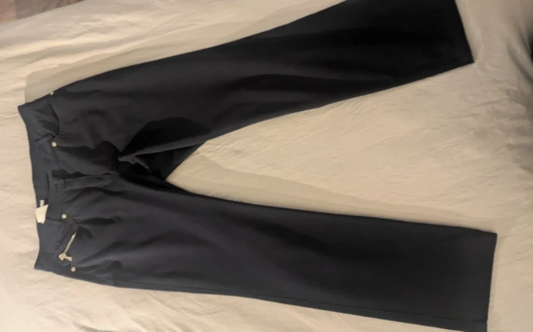 Vintage Steilmann Women's Dark Blue Straight Leg Pants - photo 2