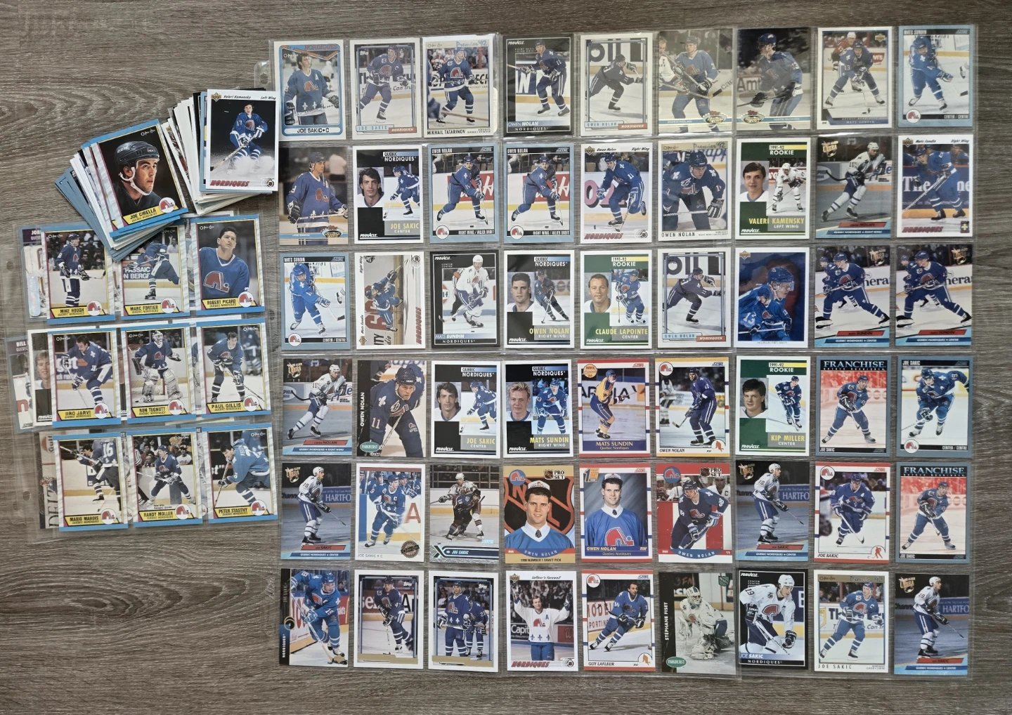 Sakic, Nolan, Sundin. Nordiques 150+ Card Lot, Rookies - photo 3