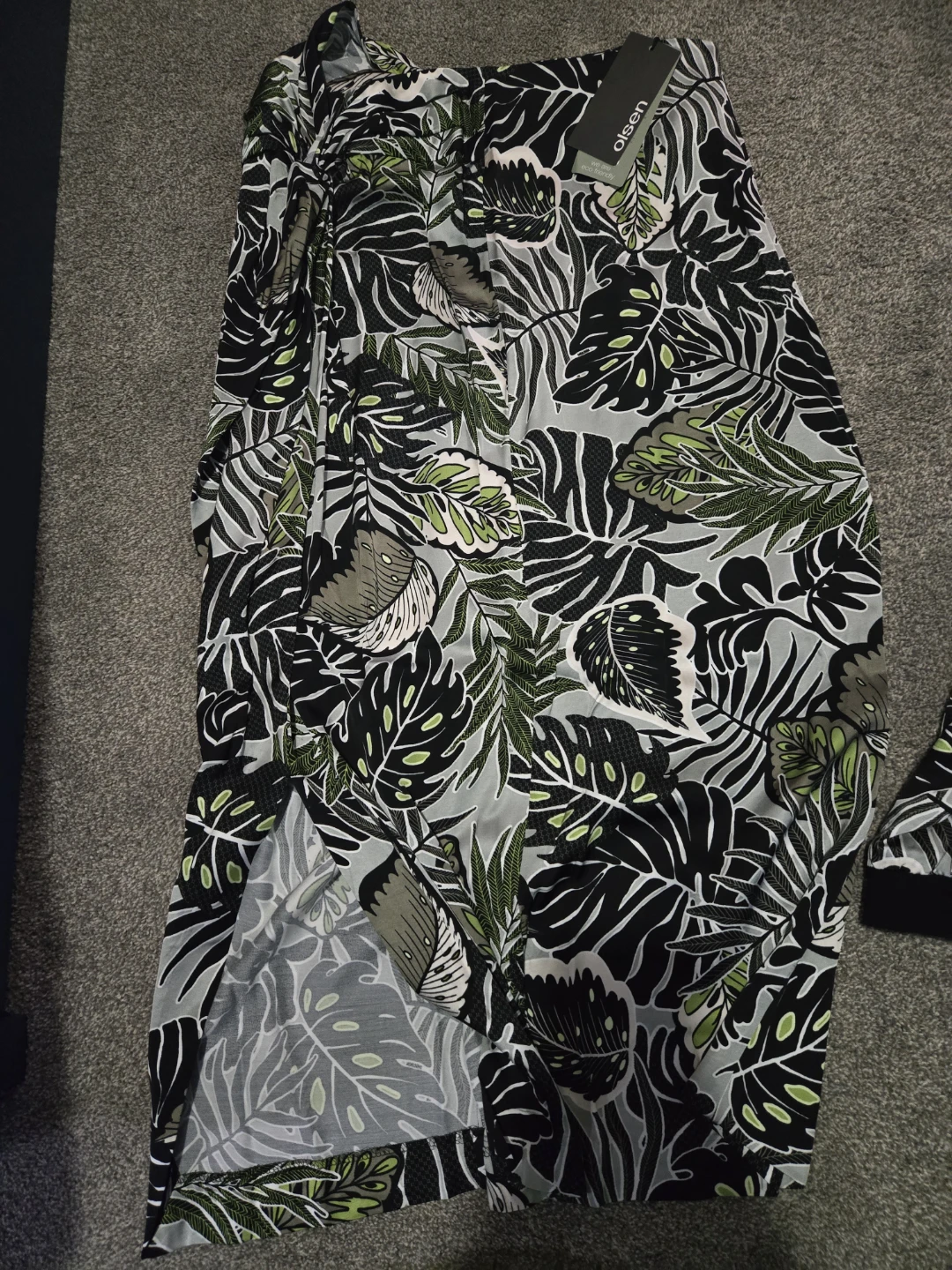 Olsen Tropical Print Bomber Jacket & Skirt Set - photo 2
