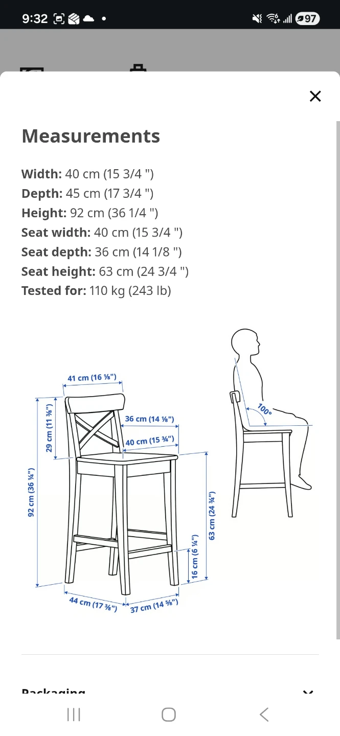 4 Counter Height Chairs - photo 4