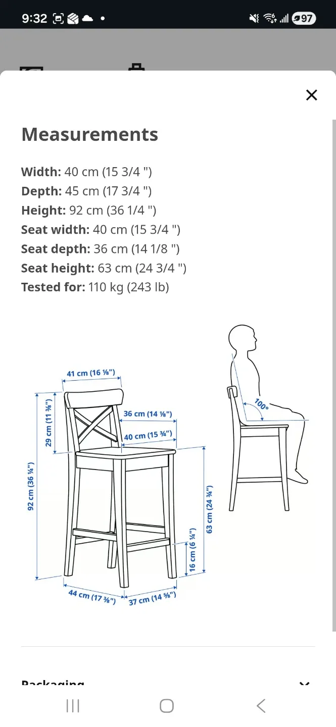 4 Counter Height Chairs - photo 4
