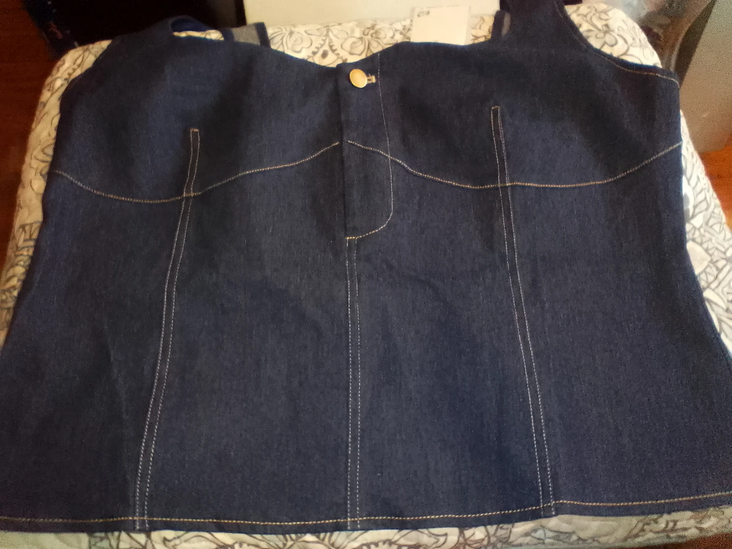 Denim Bustier Top
