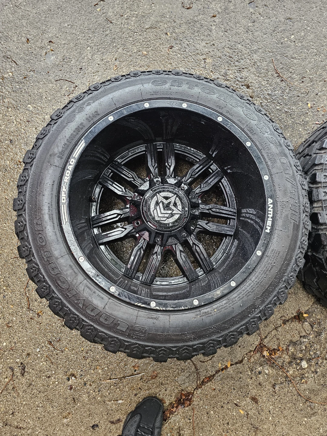 New anthem off road 20x12 7x150 rims wheels ford f150 7700 - photo 3