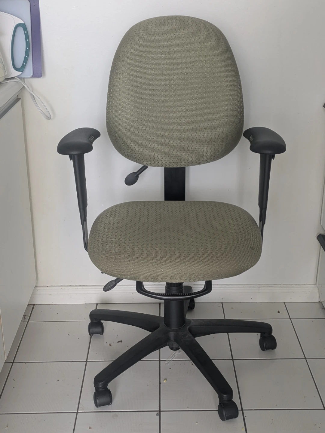 Office Chair - Grey Fabric