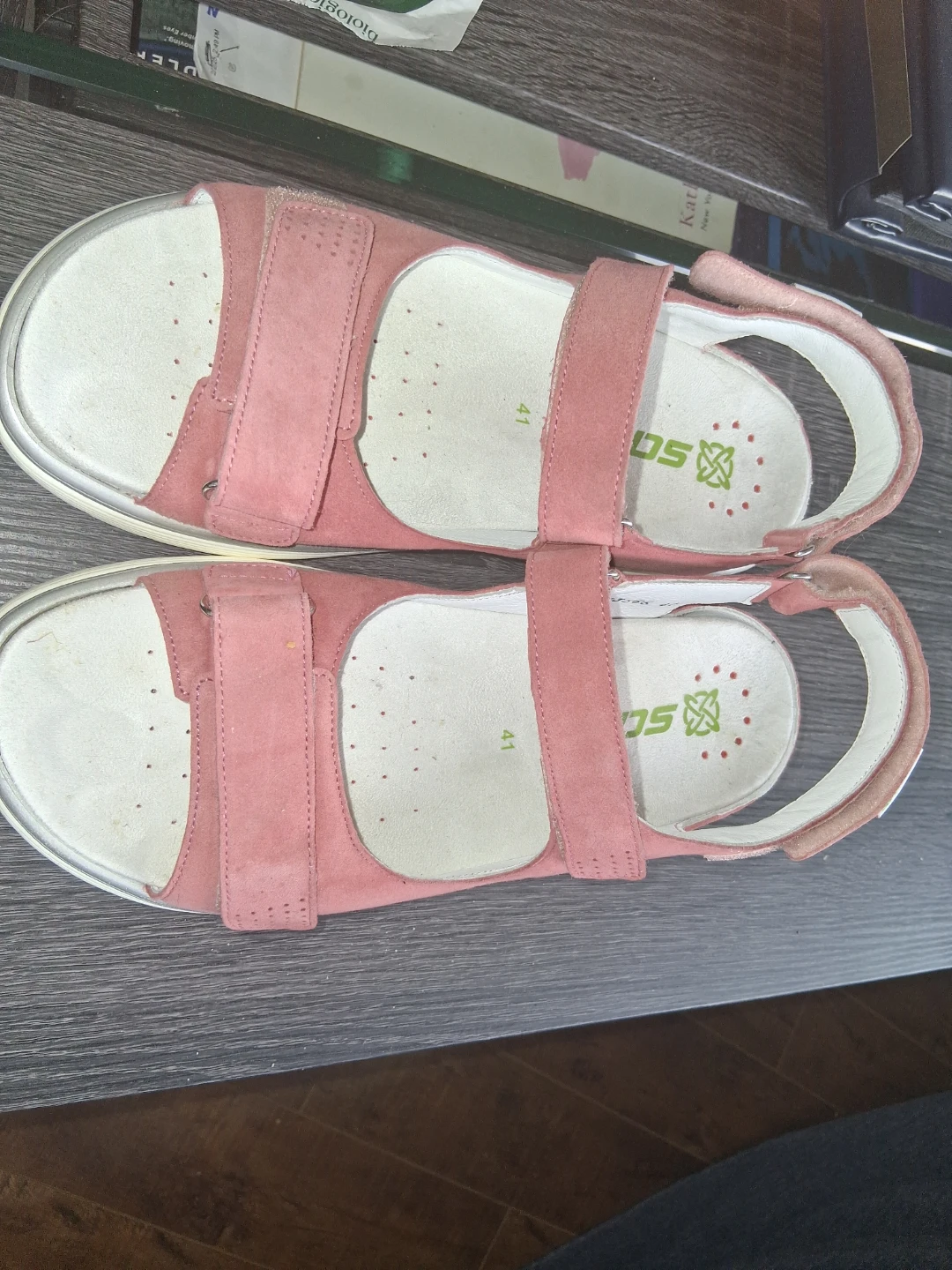 Sano Pink Suede Sandals Size 41- $150.00