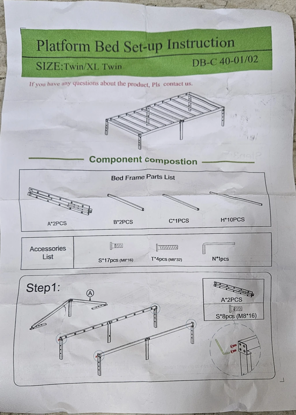 Full Twin Bed Frame - photo 3