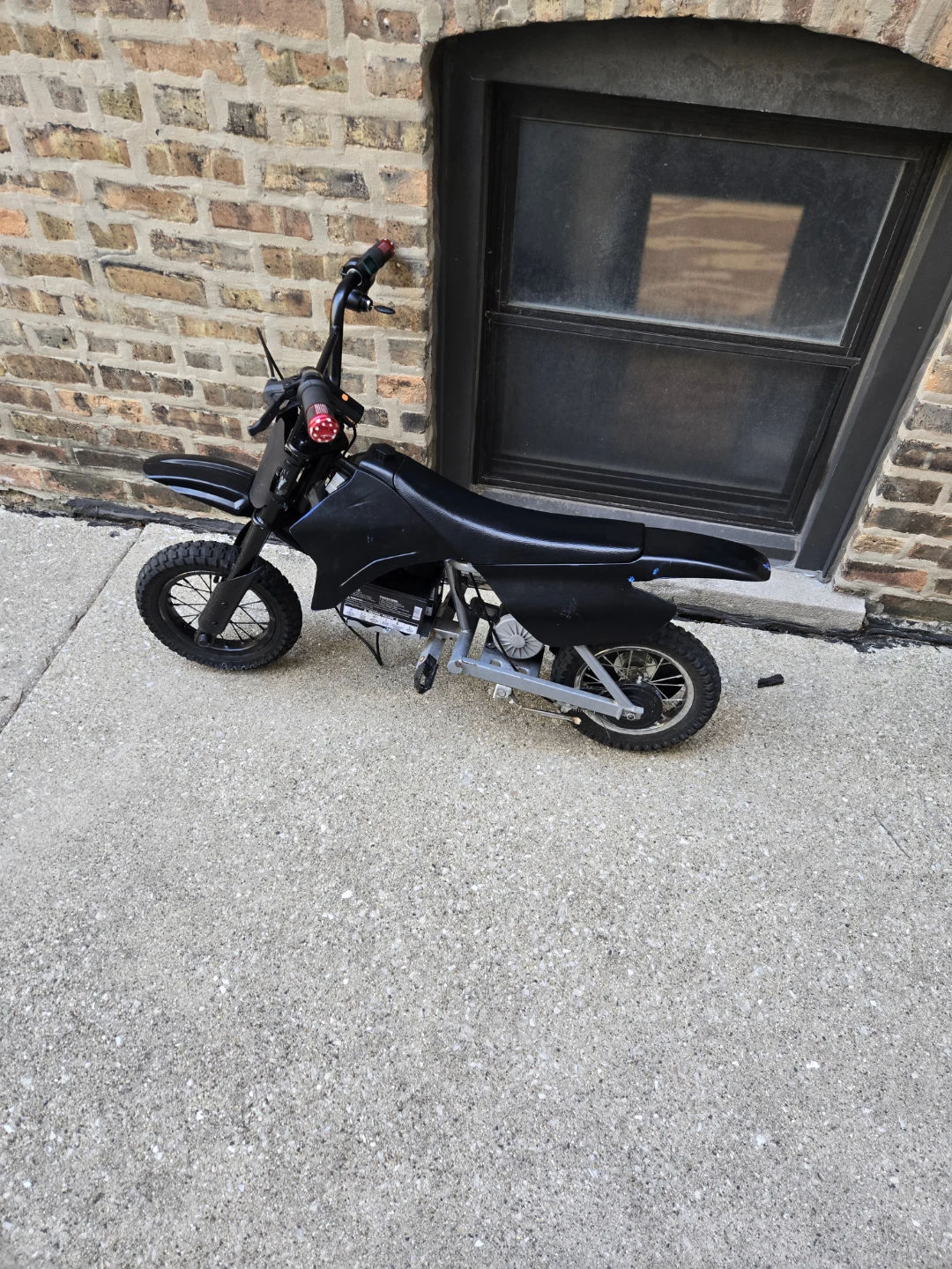 Black Electric Dirt Bike for Kids
