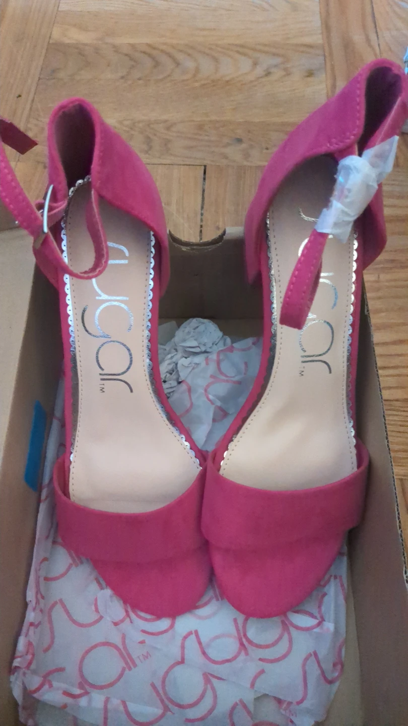 Sugar "Noelle Low" Fuchsia Micro Sandals - photo 2