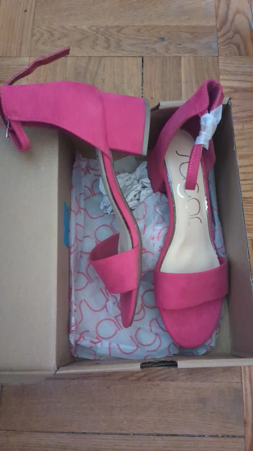 Sugar "Noelle Low" Fuchsia Micro Sandals - photo 3