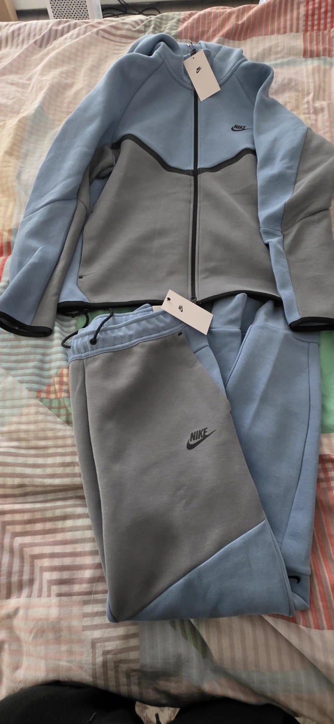 Nike Tech Fleece Tracksuit - Blue/Grey