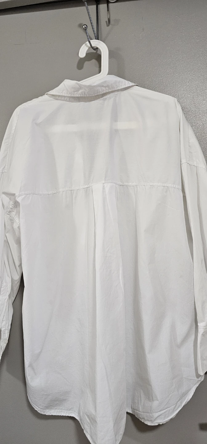 Zara White Button-Up Shirt - photo 4