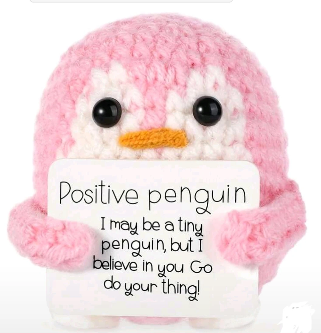 🐧Positive Penguin Crochet Plush