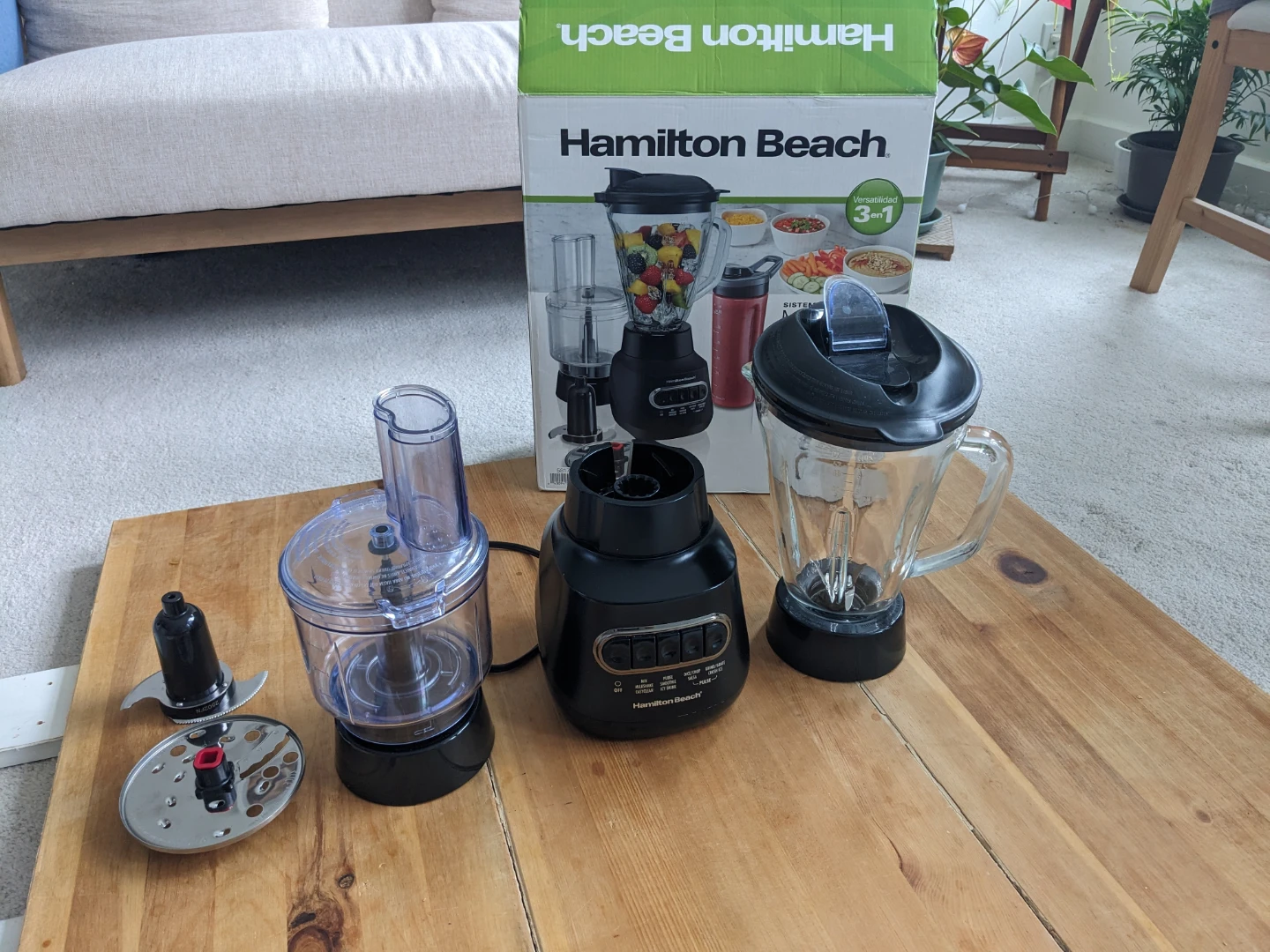 Hamilton Beach 3-in-1 Blender Food Processor