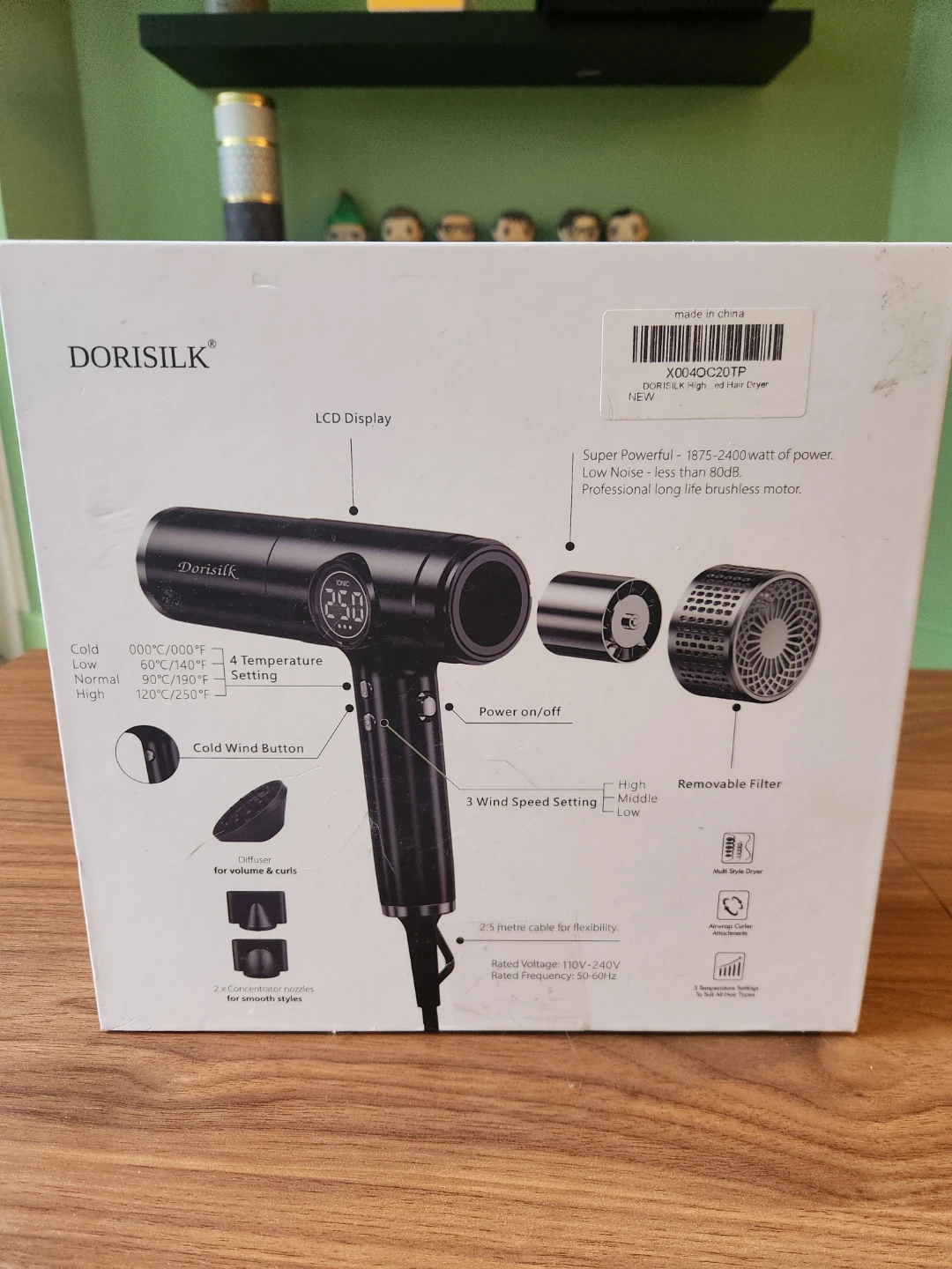 Dorisilk High Speed Hair Dryer with LCD Display - photo 3