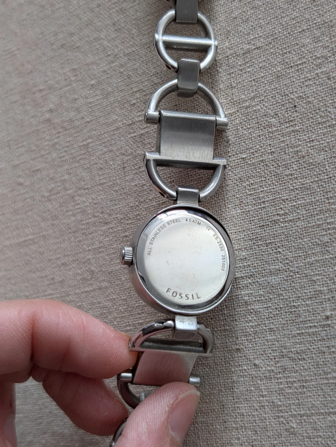 Fossil Stainless Steel Chain Link Bracelet Watch - photo 2