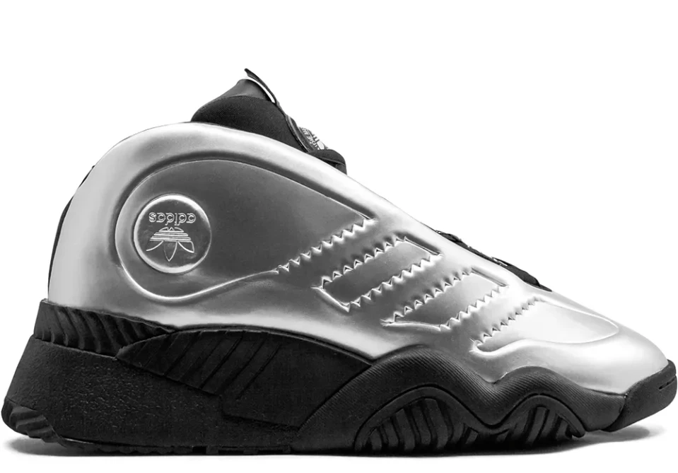 Adidas Alexander Wang AW BBall Soccer Sneakers Silver msrp-$427 - photo 2