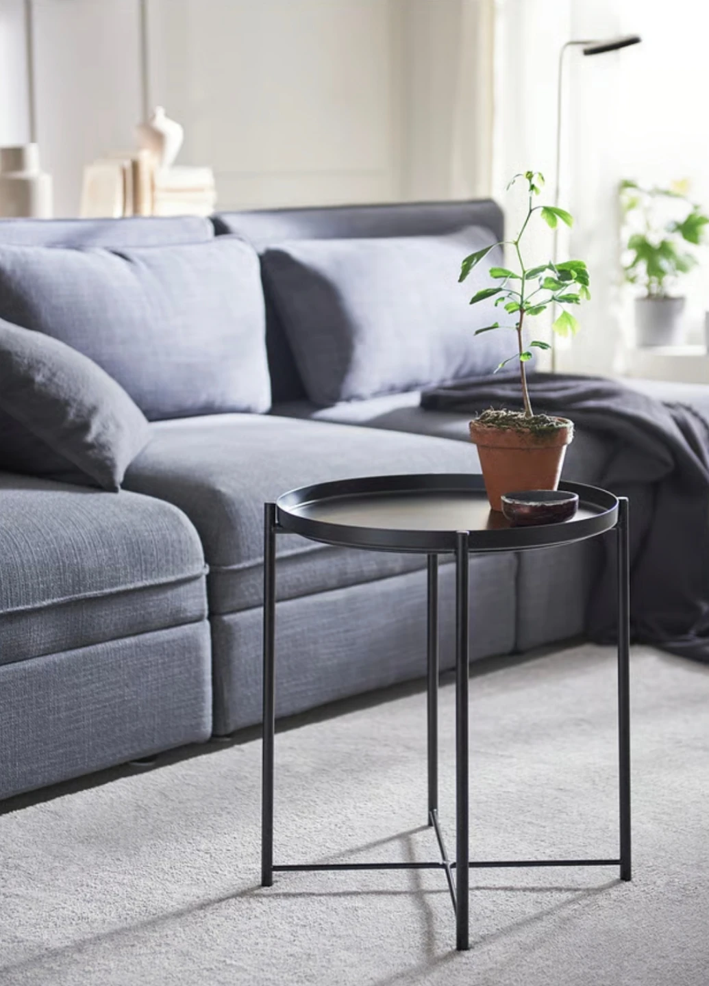 Black Round Side Table - photo 5