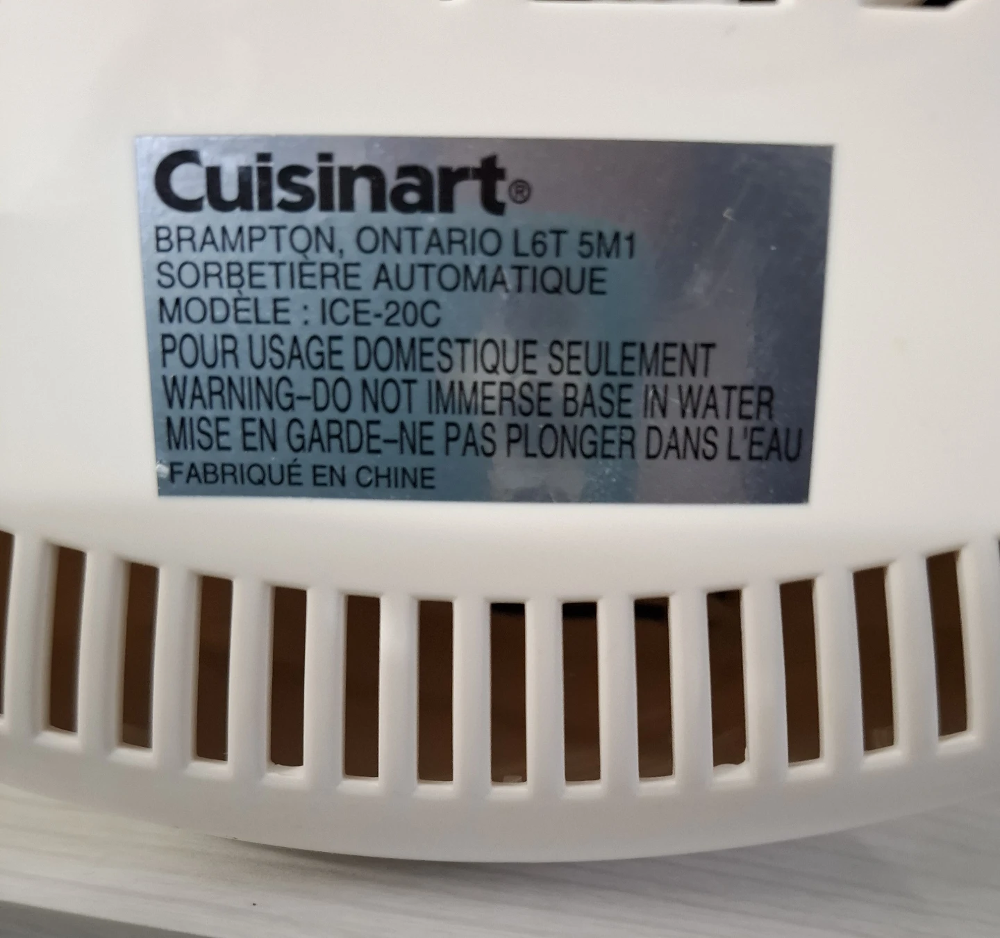 Cuisinart Frozen Yogurt Ice Cream & Sorbet Maker ICE-20C - photo 4