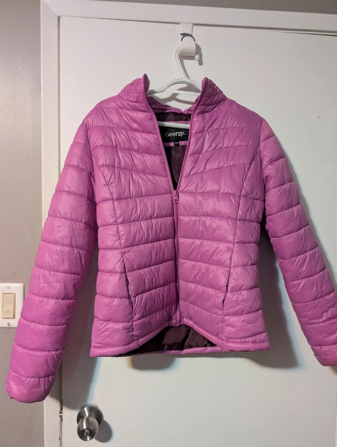 George Pink Puffer Jacket M/M