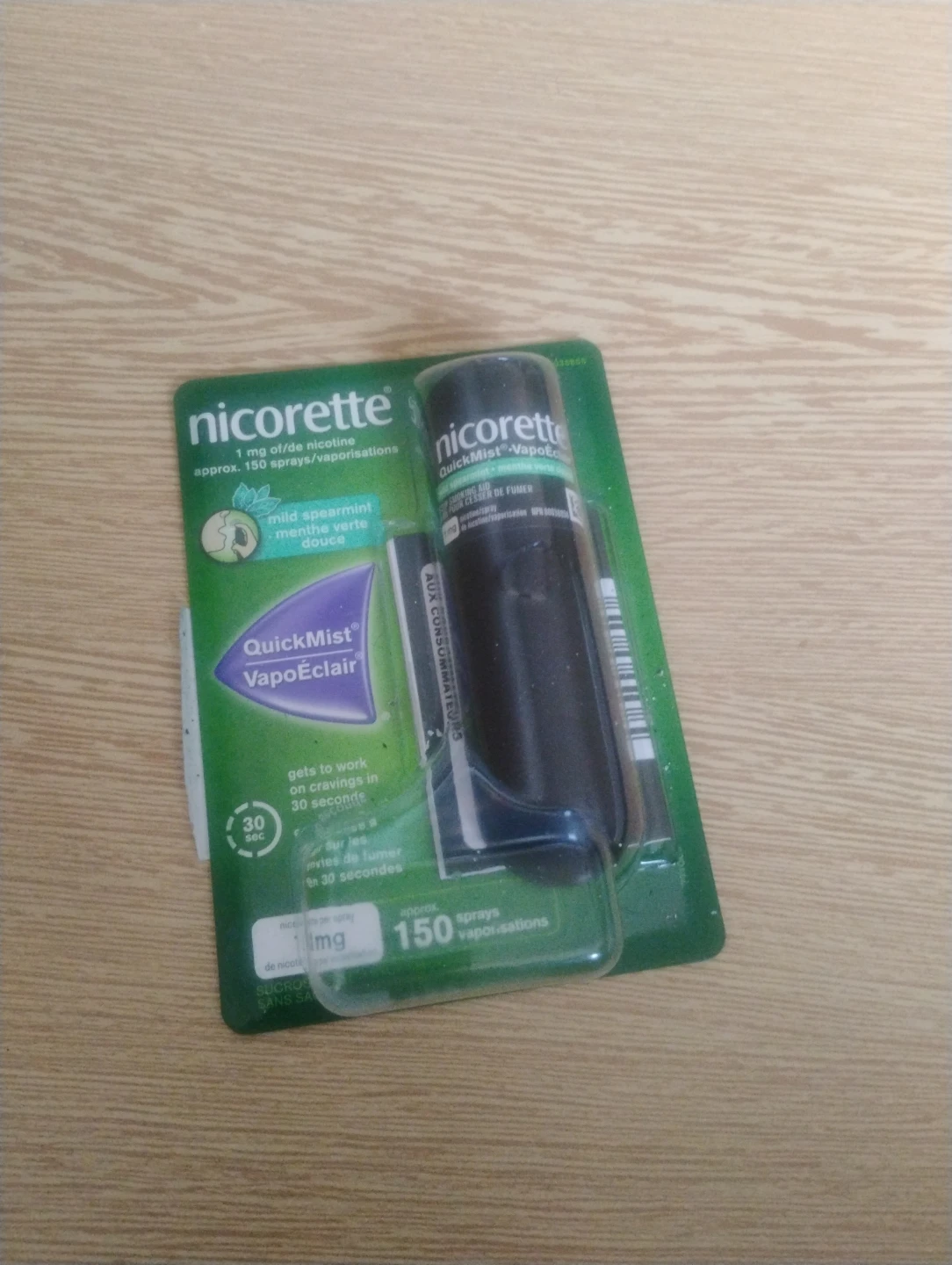 Nicorette QuickMist VapoÉclair Mild Spearmint