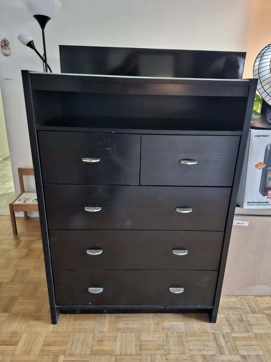Black 6-Drawer Dresser