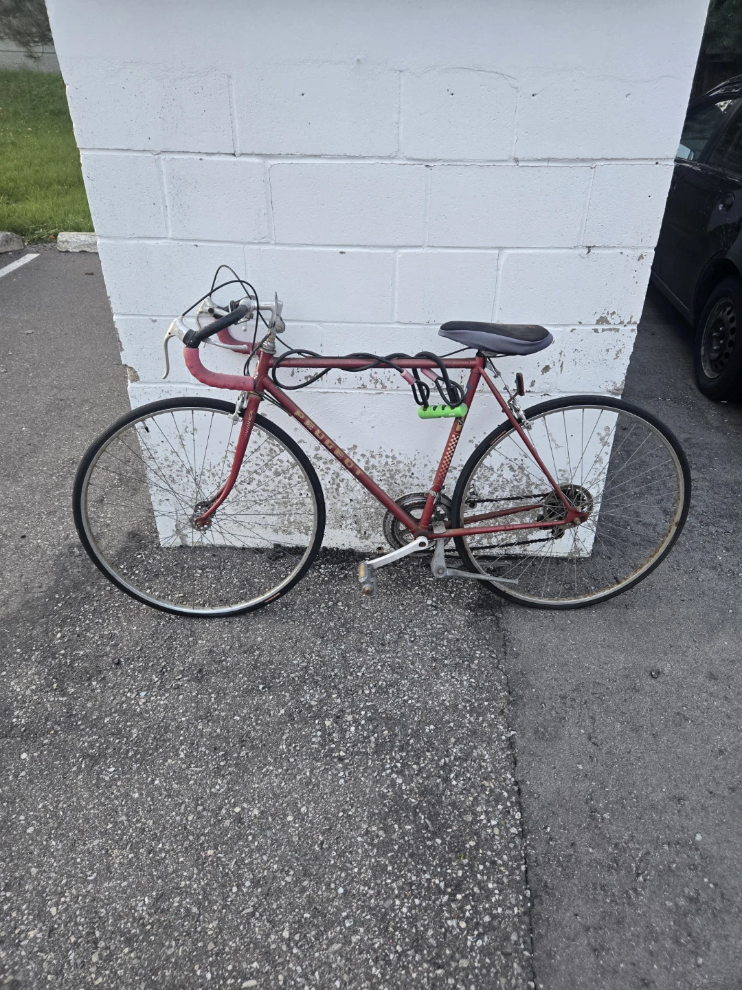 Red Peugeot Road Bike