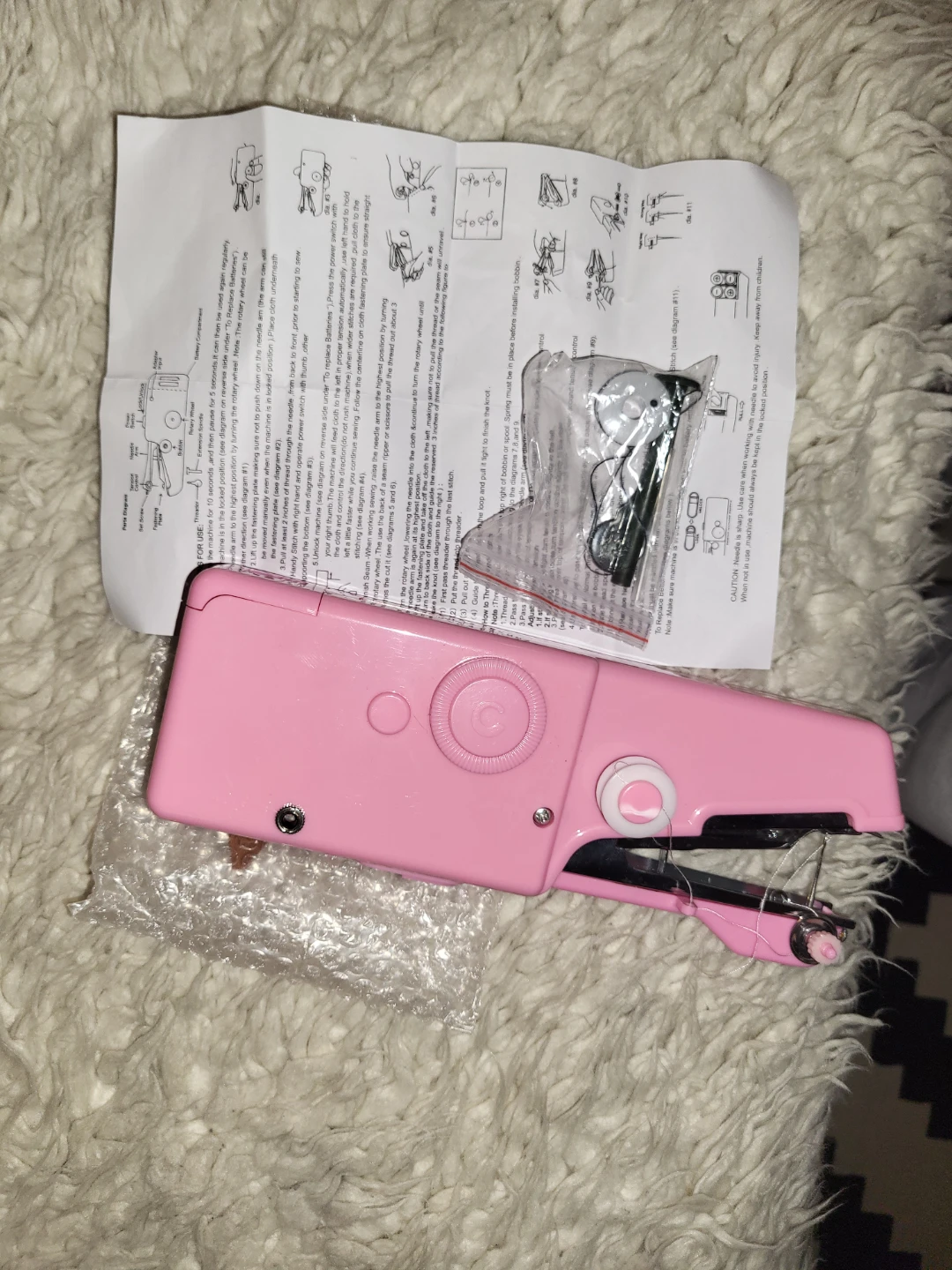 Pink Handheld Sewing Machine New - photo 2