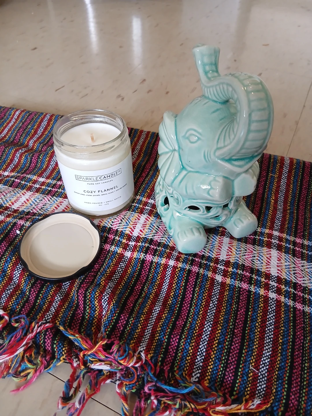 Sparkle Candle Cozy Flannel Soy Candle 8oz