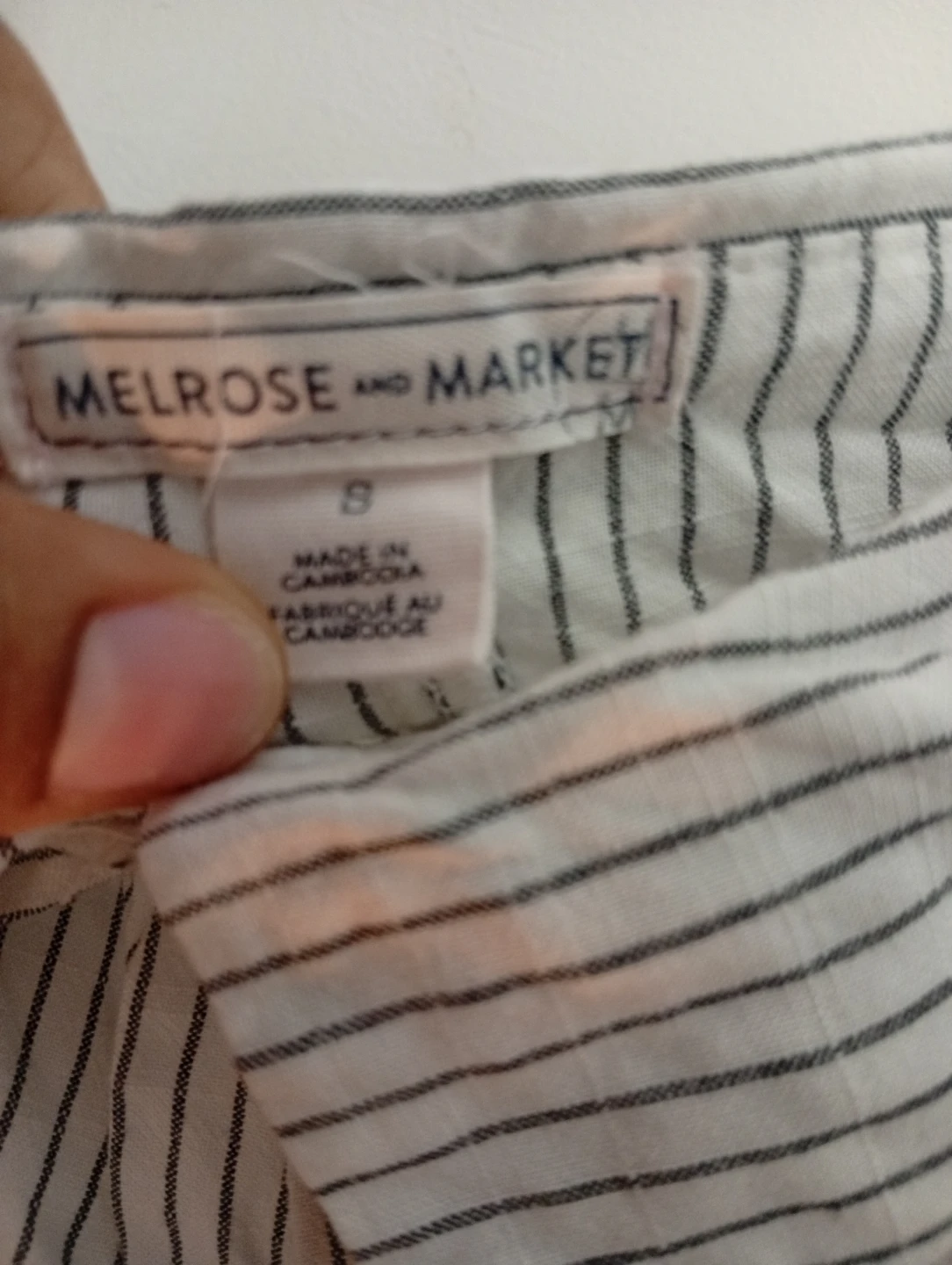 Striped Off-the-Shoulder Blouse Size S - photo 4