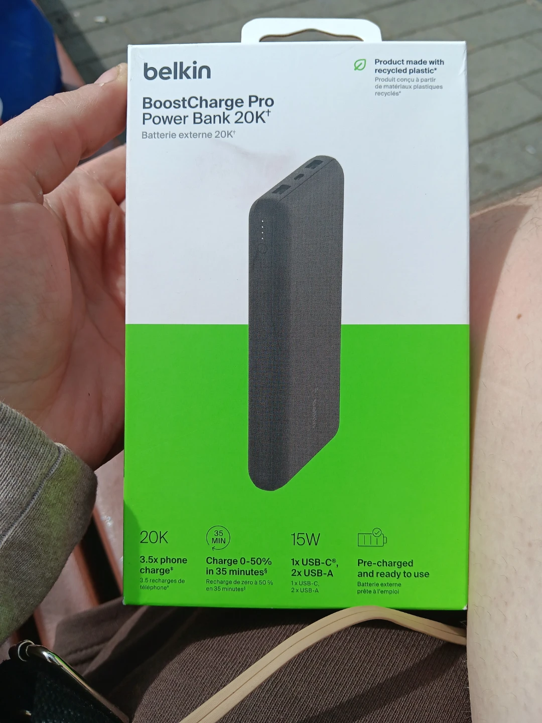 Belkin BoostCharge Pro Power Bank 20K in box & eco friendly