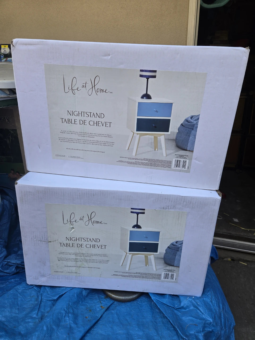 2 brand new in box nightstands