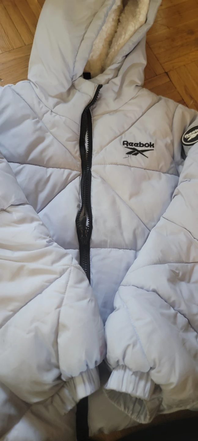 Reebok Puffer Jacket - Light Blue - Medium
